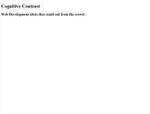 Tablet Screenshot of cognitivecontrast.com